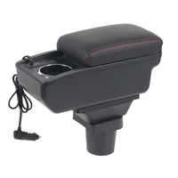 Boîte d'accoudoir boîte de contenu de magasin Central double couche accoudoir de voiture boîte de couverture de Console centrale et porte-gobelet pour Toyota Yaris 2011-2008
