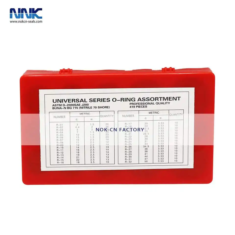 NNK guarnizione in gomma di alta qualità O-ring Searies Box Repair Seal NBR Rubber Metric 419pcs O-ring Kit/O-ring Box