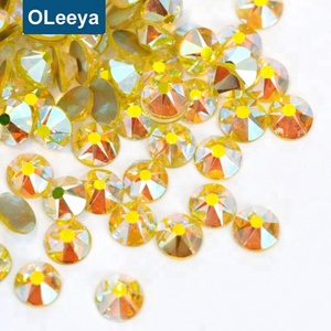ขายส่ง คริสตัลตกแต่งเล็บแบบแบน รุ่น 2088 สไตล์ 16 เหลี่ยมเจียระไน สีแดงเปลวไฟภูเขาไฟ สำหรับตกแต่งเล็บ - Product Image 4