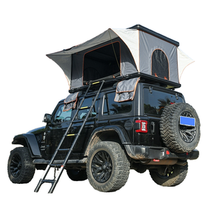<span class=keywords><strong>Tenda</strong></span> da Tetto per Auto Ultra-Sottile Impermeabile in Lega di Alluminio con Supporto Dritto a Quattro Angoli per Campeggio Outdoor a Doppio Strato - Product Image 1