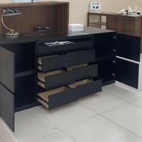 Magasin de vêtements pour femmes au design moderne Comptoirs d'accueil Peinture personnalisée Décoration Armoire de stockage Internet Celebrity Display Stand