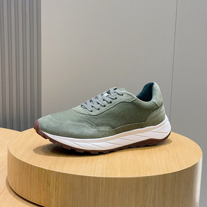 Da giản dị Sneakers người đàn ông mềm duy nhất thoáng khí thiết kế đường phố hàng ngày thoải mái đa năng ren-up thể thao thấp-top Giày đi bộ - Product Image 4