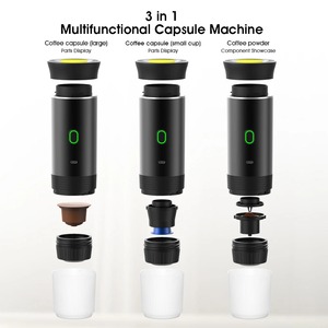 Machine à expresso électrique portable USB 3-en-1, cafetière à capsules, petit appareil de chauffage sans fil pour la maison, le camping et les voyages - Product Image 5