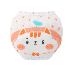 Pantalons d'apprentissage imperméables imprimés <span class=keywords><strong>lavables</strong></span> 100% coton épais absorbants pour bébé tout-petit apprentissage de la propreté - Product Image 5