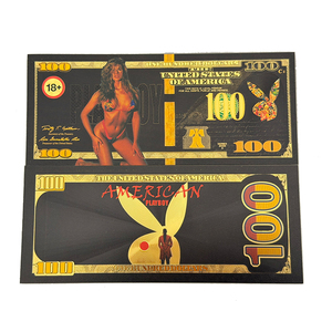 8 modèles de billets de 100 dollars américains noirs magnifiques plaqués or 24 carats pour cadeaux - Product Image 5