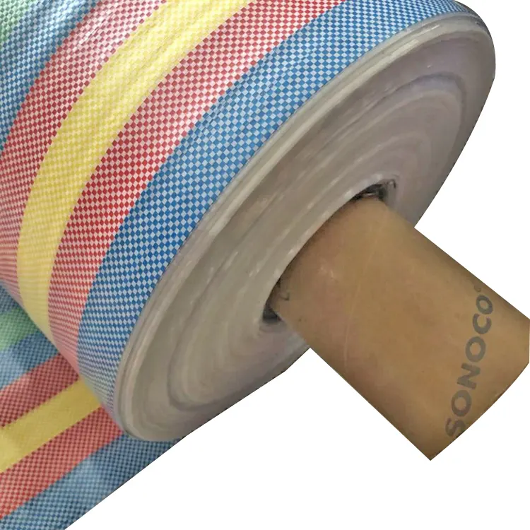 Rollo de bolsa tejida de polipropileno, bolsa de exportación de tubo de China, Mongolia, EE. UU., Bélgica