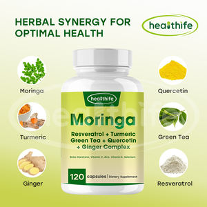 Ekstrak jahe Plus energi ekstrak teh hijau Quercetin ekstrak kunyit kapsul kompleks daun Resveratrol Moringa - Product Image 3