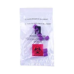 Professional manufacturer specimen storage plastic bag zipper lock bags