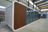 Maison préfabriquée modulaire en acier, appartement mobile avec panneaux sandwich
