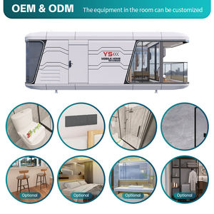 Villa prefabricada <span class=keywords><strong>de</strong></span> lujo a prueba <span class=keywords><strong>de</strong></span> huracanes-Mansión con marco <span class=keywords><strong>de</strong></span> acero con ventanas resistentes a los impactos Búnker subterráneo opcional Certificado CE - Product Image 6