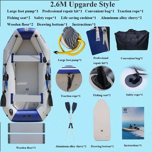 Kayak Gonfiabile in PVC Standard 3/4 CE 1/2, Prodotto in Cina, Bestseller, con Fondo in Legno/Air Mat, Senza Ftalati - Product Image 5
