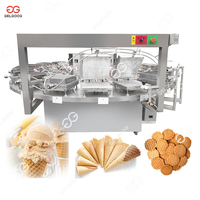 Machine industrielle semi-automatique commerciale pour la fabrication de cornets de crème glacée, en promotion