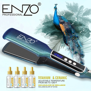 Azio vendita calda professionale MCH piastra per capelli e ferro piatto 2-in-1 ceramica elettrica per uso domestico e auto - Product Image 4