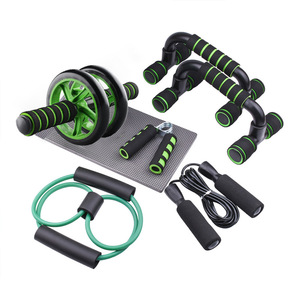 Kit de Rodillo Abdominal 6 en 1 al por Mayor, Equipo de Ejercicio en Casa de Gran Venta para Mujeres, Set de Rodillo Abdominal con Barra de Empuje, Hecho de Material Duradero - Product Image 5