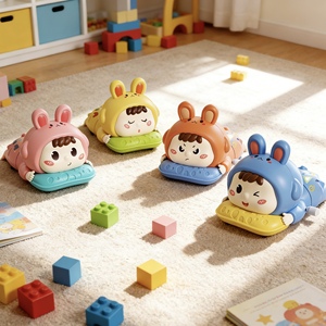 <span class=keywords><strong>Jouet</strong></span> à remonter pour bébé rampant avec oreilles de lapin, <span class=keywords><strong>jouet</strong></span> éducatif précoce pour le temps sur le ventre, compagnon de jeu pour nourrissons, cadeau pour tout-petit - Product Image 3