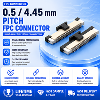 Connecteur FPC FFC horizontal de précision 0,5 mm pour la transmission de signal sur câble flexible de carte de circuit imprimé de contrôle industriel