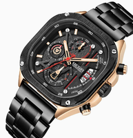 Montres à quartz pour hommes MEGIR 2217, bracelet en acier inoxydable, design original, qualité supérieure, prix abordable, faible MOQ, étanches, nouvelle collection.