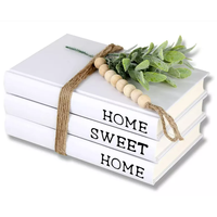 Livre à couverture rigide vierge personnalisé, décoration épaisse bon marché pour la maison