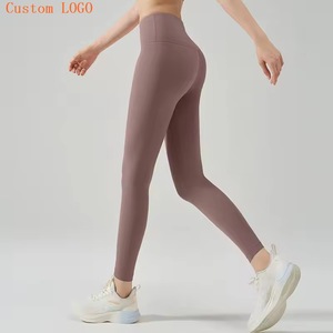 T-shirts courts moulants pour femmes à dos évidé et col rond, et leggings de yoga taille haute à effet push-up, séchage rapide, pour le <span class=keywords><strong>sport</strong></span> et le fitness - Product Image 1