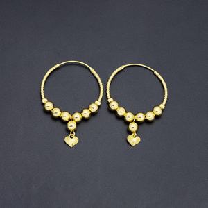 JXX ต่างหูห่วงชุบทอง 24K ราคาส่งสำหรับผู้ค้าส่ง ต่างหูผู้หญิงแบบห่วง - Product Image 4