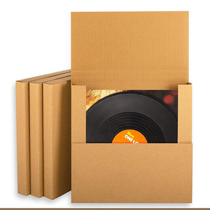 Có Thể Điều Chỉnh Tùy Chỉnh Logo In Vinyl Mạnh Mẽ Cứng Nhắc Hộp Gia Cố Tear-Strip <span class=keywords><strong>Lp</strong></span> Ghi Bưu Phẩm Mighty Âm Nhạc Bưu Phẩm - Product Image 1