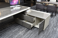 Mobilier commercial contemporain Nouveau design Direction Durable PDG Tables d'écriture Bureau de luxe pour bureau de chef d'entreprise