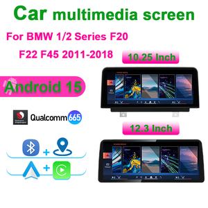 Display di Navigazione GPS per <span class=keywords><strong>BMW</strong></span> <span class=keywords><strong>Serie</strong></span> 1 2 F20 F21 F22 F23 F45, Autoradio Multimediale Android 15 con Lettore DVD e Monitor Auto Carplay - Product Image 1