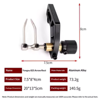 Repose-flèches de chasse universel en alliage d'aluminium CNC à 4 voies, haute précision, en forme de 8, pour droitier, directement de l'usine JIZHAN