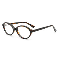 Lunettes de vue élégantes pour femmes, forme ronde, monture en acétate solide de qualité supérieure, protection UV, verres en résine transparente, lunettes de mode quotidiennes