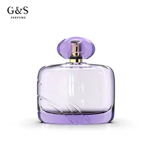 卸売ドバイガラス空ボトル香水ユニークなデザインプライベートラベル詰め替えスクエアガラス瓶香水用