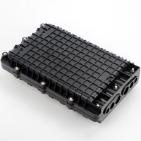 IP68 48-Core 24F kotak Terminal penutup sambungan serat optik Horizontal adaptor Splice FTTH serat optik udara pemisah PLC Mini