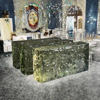 Brique de verre cristallin solide de haute pureté K9, bloc de verre étanche et anti-rayures, séparateur d'intimité pour salon et écran d'entrée