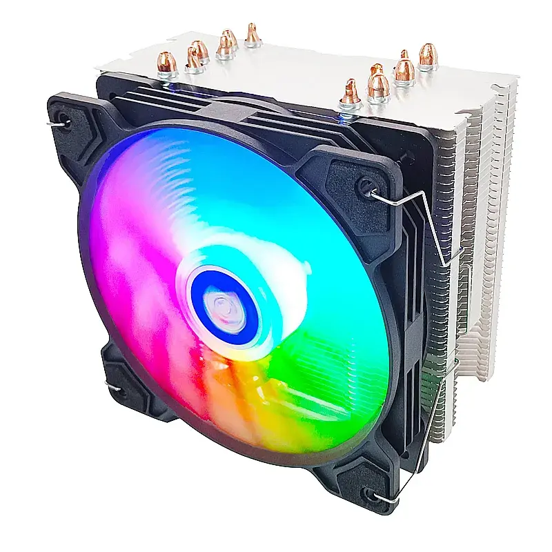 Serin bilgisayar CPU soğutucu sessiz Fan Al renkli soğutma sıcaklık kontrolü Fan bilgisayar kasası Express yağ rulman RGB 180W T/T