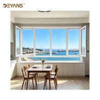 Ventana Panorámica de Aluminio para Piso, Estilo Moderno, para Villa Norteamericana