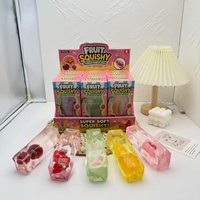 Jouet Squishy en Vaseline Transparente à l'Huile de Coco et Pomme, Vaseline Squishy Géante en Forme de Fruit à Presser, Jouet Sensoriel Anti-Stress, Cadeau, Vente en Gros