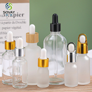 Venta al por Mayor <span class=keywords><strong>de</strong></span> Botellas <span class=keywords><strong>de</strong></span> Vidrio Transparente <span class=keywords><strong>de</strong></span> 30 ml para Aceites Esenciales con Gotero, Botellas con Gotero <span class=keywords><strong>de</strong></span> Aluminio Dorado y Negro - Product Image 4