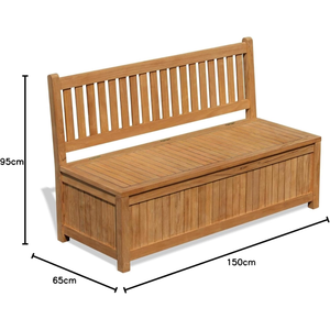 Living room Modern Pool Durable Patio <b>Bench</b> Comfortable New Easy Installation Garden Acacia Garden <b>Storage</b> <b>Bench</b> - Product Image 3