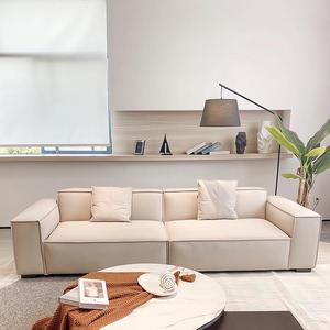 Sofá Italiano Minimalista de Tela Tecnológica, Recto, Cuadrado, Tapizado con Relleno de Espuma, Diseño Artístico, para Sala de Estar - Product Image 4