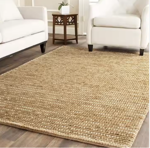 2024 meilleure vente en gros lavable naturel imperméable à l'eau Sisal <span class=keywords><strong>Seagrass</strong></span> JuteCarpet et tapis support en Latex naturel pour salon