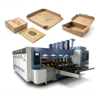Mesin Cetak Flexo Otomatis 4 Warna Kecepatan Sedang dengan Slotting dan Die Cutting