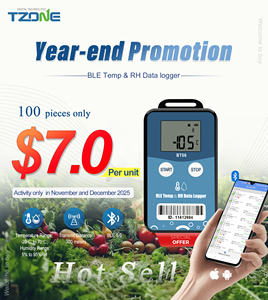 ब्लूटूथ 5.0 कोल्ड चेन लॉजिस्टिक्स वायरलेस तापमान निगरानी के साथ वर्ष और आरएच सेंसर - Product Image 2