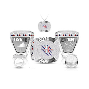 Anillo de campeones de equipo de alta calidad de voleibol de softbol personalizado - Product Image 3