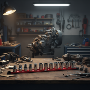 235 1/2 X Se12 <b>Socket</b> Set Metric <b>12</b> <b>Point</b> Chrome Vanadium Steel For Automotive Repair - Product Image 3