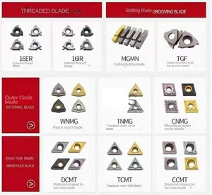 Insertos de carburo de tungsteno recubiertos de PVD CVD TNMG TCMT 16ER 16IR Herramienta de roscado de torneado interno - Product Image 2