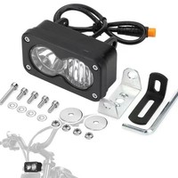 Luz LED Universal de 3 Pulgadas y 20W para Bicicleta de Montaña, Bicicleta Eléctrica, Motocicleta, Luz Amarilla y Blanca, Faro Delantero Todoterreno, Luz Antiniebla