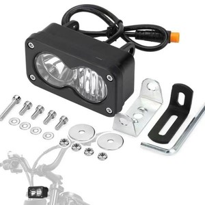 Phare LED universel 20W de 3 pouces pour VTT, vélo électrique, <span class=keywords><strong>moto</strong></span>, jaune/blanc, projecteur tout-terrain, feu antibrouillard - Product Image 5