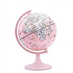 Pink Plastic <strong>Globe</strong> Creative <strong>Childrens</strong> Day Elementary School Graduation Gift Glowing <strong>Globe</strong> (Gemini Model 20cm) - Product Image 1