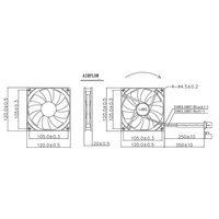 Ventilateurs de refroidissement Micro DC 12V et 24V du fabricant Poweryear Flux axial silencieux Petits ventilateurs à vent Cadre carré 1220 Ventilateurs