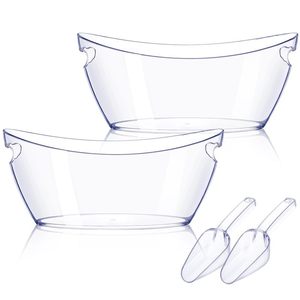Wholesale New Arrived Extra Large clear Acrylic Beverage Tub <b>Champagne</b> <b>Bucket</b> for Display Only - Product Image 3