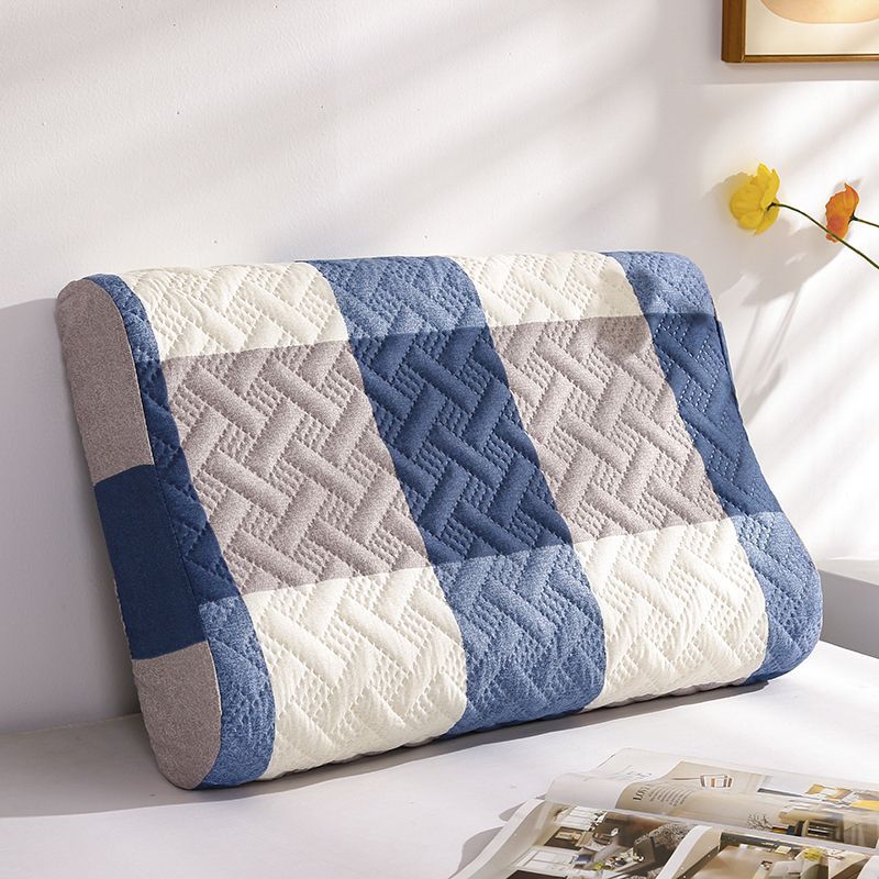 Grande grille bleue et blanche